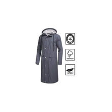 Load image into Gallery viewer, Romano nx 100% Waterproof Heavy Duty Double Layer Hooded Long Raincoat Men in a Storage Bag romanonx.com 
