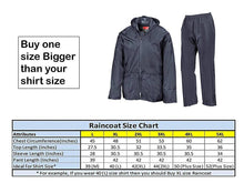 Load image into Gallery viewer, Romano nx 100% Waterproof Heavy Duty Double Layer Hooded Rain Coat Men with Jacket and Pant in a Storage Bag romanonx.com