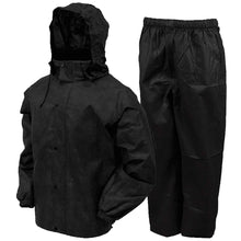 Load image into Gallery viewer, Romano nx 100% Waterproof Heavy Duty Double Layer Hooded Rain Coat Men with Jacket and Pant in a Storage Bag romanonx.com