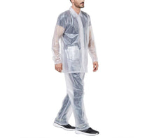 Load image into Gallery viewer, Romano nx 100% Waterproof White Rain Coat Men with Jacket and Pant romanonx.com