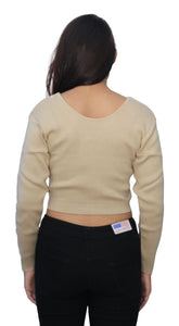 Romano nx Long Sleeve Wool Warm Winter Saree Blouse for Women romanonx.com 