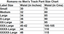Load image into Gallery viewer, Romano nx Men's 100% Cotton Joggers Trackpants with Two Side Zipper Pockets in 4 Colors romanonx.com