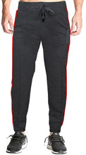 Load image into Gallery viewer, Romano nx Men's 100% Cotton Joggers Trackpants with Two Side Zipper Pockets in 4 Colors romanonx.com Medium Black Melange