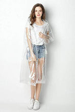 Load image into Gallery viewer, Romano nx Waterproof Transparent Rain Overcoat for Women romanonx.com