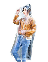 Load image into Gallery viewer, Romano nx Waterproof Transparent Rain Overcoat for Women romanonx.com