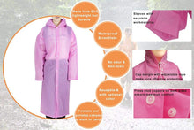 Load image into Gallery viewer, Romano nx Waterproof Transparent Rain Overcoat for Women romanonx.com