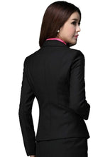 Load image into Gallery viewer, Romano nx Women&#39;s Regular Fit Single Breasted Blazer Black romanonx.com 
