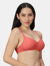 Load image into Gallery viewer, Sonari Lightly Padded Wirefree Medium Coverage Cotton-Polyester T-Shirt Bra with Detachable Straps – 0026
