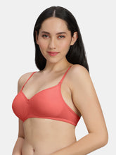 Load image into Gallery viewer, Sonari Lightly Padded Wirefree Medium Coverage Cotton-Polyester T-Shirt Bra with Detachable Straps – 0026
