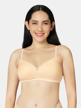Load image into Gallery viewer, Sonari Lightly Padded Wirefree Medium Coverage Cotton-Polyester T-Shirt Bra with Detachable Straps – 0026

