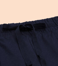 Load image into Gallery viewer, Enamor Drawstring Mid Thigh Length Mid Rise Basic Shorts - Relaxed Fit, Super Soft Cotton - E062 (Navy)
