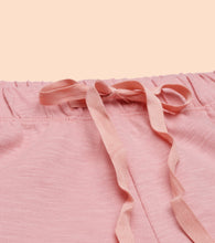 Load image into Gallery viewer, Enamor Drawstring Mid Thigh Length Mid Rise Basic Shorts - Relaxed Fit, Super Soft Cotton - E062 (Rouge)
