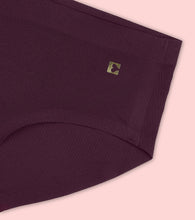 Load image into Gallery viewer, Enamor PH40 Innovations Invisi, All Day Comfort, Mid Waist Hipster Panty for Women - No Visible Panty Lines, Sweat wicking, Free Cut, Full Coverage -  Pack of 1 (Grape Wine)
