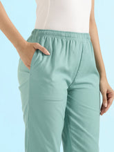 Load image into Gallery viewer, Go Colors Light Mint Cotton Pencil Pant
