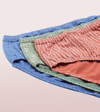 Load image into Gallery viewer, Enamor CH03 Chic Cotton, All Day Comfort, Mid Waist Hipster Panty for Women - Naturally Breathable, Antimicrobial with Stain release, Inner Elastic, Full Coverage -  Pack of 3 (Multicolorprint)
