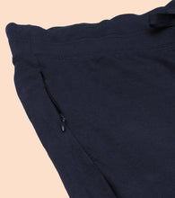 Load image into Gallery viewer, Enamor Mid Rise Knee length Drawstring Closure City Shorts For Women - Slim Fit, Soft and Breathable Cotton - E044 (Navy)
