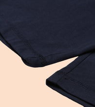 Load image into Gallery viewer, Enamor Mid Rise Knee length Drawstring Closure City Shorts For Women - Slim Fit, Soft and Breathable Cotton - E044 (Navy)
