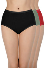 Load image into Gallery viewer, Amante Solid High Rise Full Brief Panties (Pack of 3) 53001

