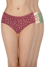 Load image into Gallery viewer, Amante Print Low Rise Hipster Panties (Pack of 3) 43101
