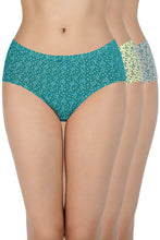 Load image into Gallery viewer, Amante Printed Mid Rise Hipster (Pack of 3) 43105
