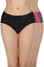 Load image into Gallery viewer, Amante Printed Mid Rise Hipster (Pack of 3) 43105
