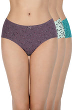 Load image into Gallery viewer, Amante Printed Mid Rise Hipster (Pack of 3) 43105
