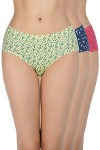 Load image into Gallery viewer, Amante Printed Mid Rise Hipster (Pack of 3) 43105
