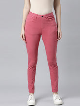 Load image into Gallery viewer, Go Colors Coral Cotton Polyester Super Stretch Jeggings
