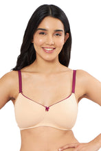 Load image into Gallery viewer, Amante Comfort Dream Padded Non-wired T-shirt Bra - Hazelnut &amp; Plum Caspia 91901
