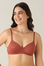Load image into Gallery viewer, Amante Smooth Charm Padded Wirefree Bra - Mahgony 10606
