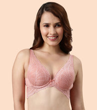 Load image into Gallery viewer, Enamor Butterfly Frame for Cleavage Enhancing Women's Bridal Plunge Push-Up Bra - Lace, Wired, Padded, Medium Coverage - F091
