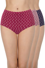 Load image into Gallery viewer, Amante Printed High Rise Full Brief (Pack of 3) 53105
