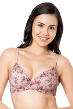 Load image into Gallery viewer, Amante Smooth Moves Padded Wired T-Shirt Bra - Filigree Print 81601
