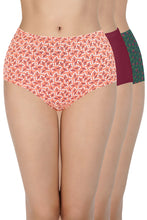 Load image into Gallery viewer, Amante 100% Cotton Full Brief Panty Pack (Pack of 3) - D029 - Multi
