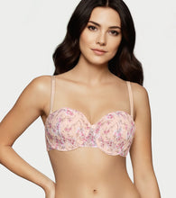 Load image into Gallery viewer, Enamor Strapless Multiway Styling Women’s T-Shirt Bra, Padded, Wired, High Coverage – FE26

 (Print)
