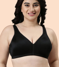 Load image into Gallery viewer, Enamor Plush Comfort, Side Support and Lift Women's Everyday Full Support Plunge Bra - All Day Comfort, Non-Padded, Wirefree, High-Coverage - F024
