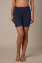 Load image into Gallery viewer, Amante Smooth Mid-thigh Cotton Shortie Liner - Midnight 76901
