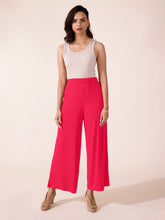 Load image into Gallery viewer, Go Colors Coral Viscose Knit Palazzo
