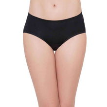 Load image into Gallery viewer, Wacoal Hygieni Mid Waist Full Coverage Day Wear High Absorbency Period Panty - Black WU5050
