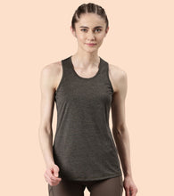 Load image into Gallery viewer, Enamor Athleisure- A308BASIC WORKOUT TANK | DRY FIT RACER TANK WITH REFECTIVE GRAPHICRELAXED FIT | REGULAR LENGTH
