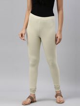 Load image into Gallery viewer, Go Colors Green Mist Cotton Stretch Churidar
