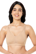 Load image into Gallery viewer, Amante Cotton Chic Support Solid Non Padded Non-Wired Bra - Sandalwood 93101
