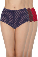 Load image into Gallery viewer, Amante Printed High Rise Full Brief (Pack of 3) 53105
