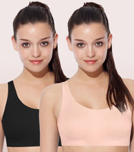 Load image into Gallery viewer, Enamor Low Impact Women's Cotton Everyday Sports Bra - All Day Comfort, Non Padded, Wirefree, High Coverage - SB06 (Pearl-Black)
