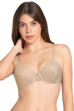 Load image into Gallery viewer, Amante Lace Dream Padded Wired Lace Bra - Sesame_Sesame 82701
