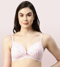 Load image into Gallery viewer, Enamor Vanish Curve Neckline With Perfect Density Lift Cup Women's Everyday Fashion T-Shirt Bra - Padded, Wirefree, High-Coverage - F065
