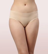 Load image into Gallery viewer, Enamor PH40 Innovations Invisi, All Day Comfort, Mid Waist Hipster Panty for Women - No Visible Panty Lines, Sweat wicking, Free Cut, Full Coverage - Pack of 1 (Nude)
