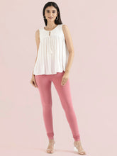 Load image into Gallery viewer, Go Colors Blush Pink Cotton Stretch Churidar
