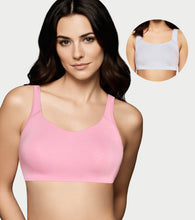 Load image into Gallery viewer, Enamor BambooBliss Pop-on Bra, Non-Padded, Wirefree, High Coverage - IB06 (Pale Grey/Rose Blush)-Pack of 2
