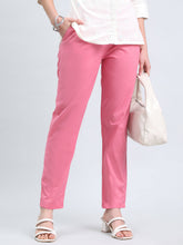 Load image into Gallery viewer, Go Colors Blush Pink Cotton Cambric Cotton Pants
